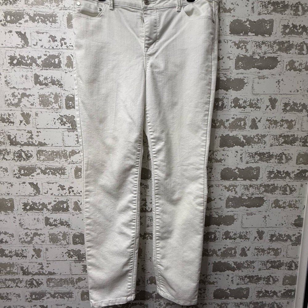 Jaclyn Smith Women's White Skinny Jeans